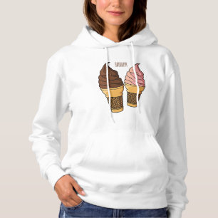 Ice-Creme-Cartoon Hoodie
