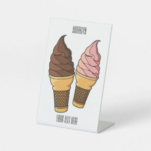 Ice-Creme-Cartoon Sockelschild