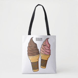 Ice-Creme-Cartoon Tasche