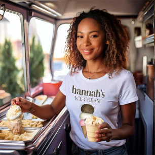 Ice Creme Shop für kleine Unternehmen T-Shirt