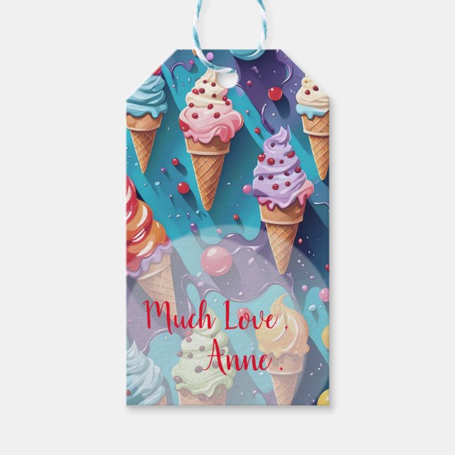 Ice Cremes Colorado Geschenkanhänger (Vorderseite)