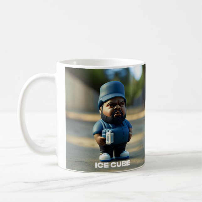 ICE CUBE Portrait Spaß Kunst Foto drucken Kaffeetasse (Links)
