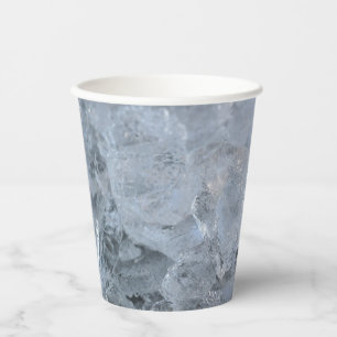 Ice Cube Textur-Bild Pappbecher