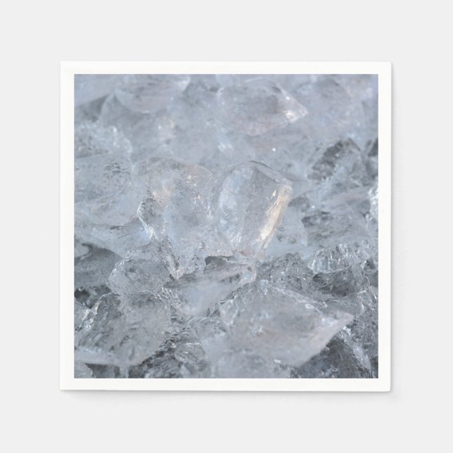 Ice Cube Textur-Bild Serviette (Vorderseite)