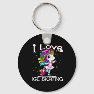 Ice Dancing Niedlich I Liebe Ice Skaten Rainbow Un Schlüsselanhänger