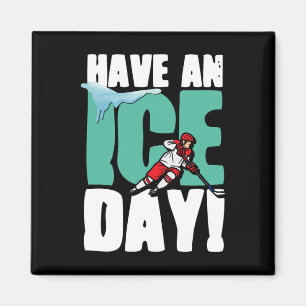 Ice Day Winter Sport Eishockey Puck St. Magnet