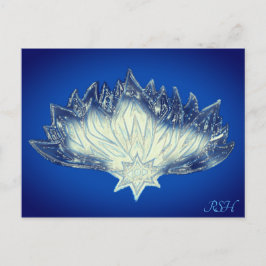 Ice Elemental Lotus Postkarte
