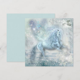 Ice Fantasy Pegasus Flat Card