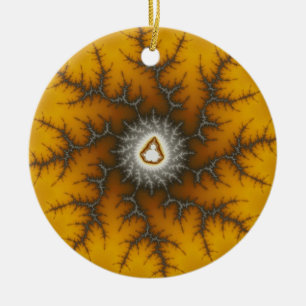 Ice Flake Fraktal Weihnachtsdekoration Keramik Ornament