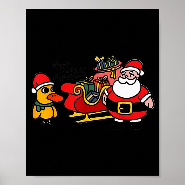 Ice Fresh Lemonade Got Any Gs Duck Funny Christmas Poster (Vorne)