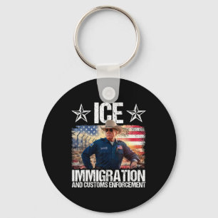 Ice Funny Trump Einwanderung und Zoll-Durchsetzung Schlüsselanhänger