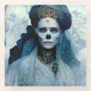 Ice Hexe 4 Fantasy Sci-Fi Glasuntersetzer