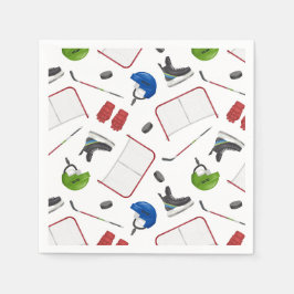 Ice Hockey Birthday Party Serviette
