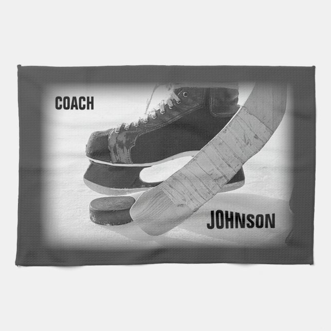 Ice Hockey Coach Vielen Dank Geschirrtuch (Horizontal)