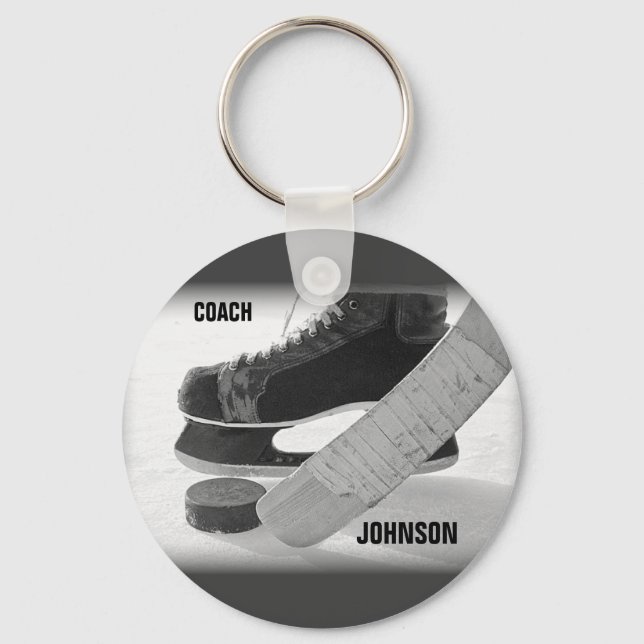 Ice Hockey Coach Vielen Dank Schlüsselanhänger (Vorderseite)