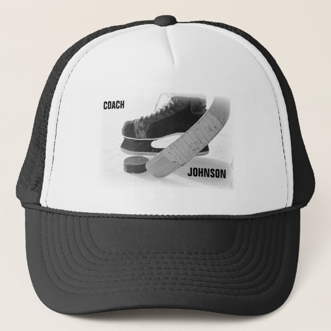 Ice Hockey Coach Vielen Dank Truckerkappe (Vorderseite)