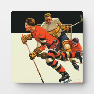 Ice Hockey Match Fotoplatte