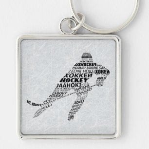 Ice Hockey Player Key Ring Schlüsselanhänger