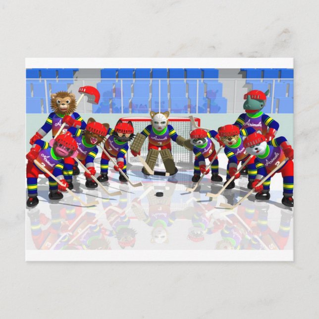 ICE HOCKEY POSTKARTE (Vorderseite)