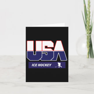 Ice Hockey Souvenir Usa Team Karte