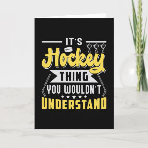 Ice Hockey Spieler Stick Team Puck Sport Geschenk  Karte