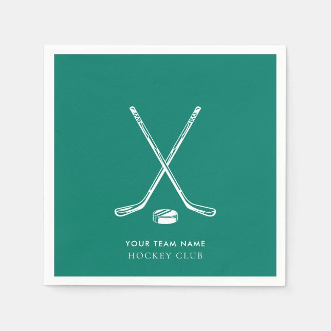 Ice Hockey Sport Club Team Spieler Custom Serviette (Vorderseite)