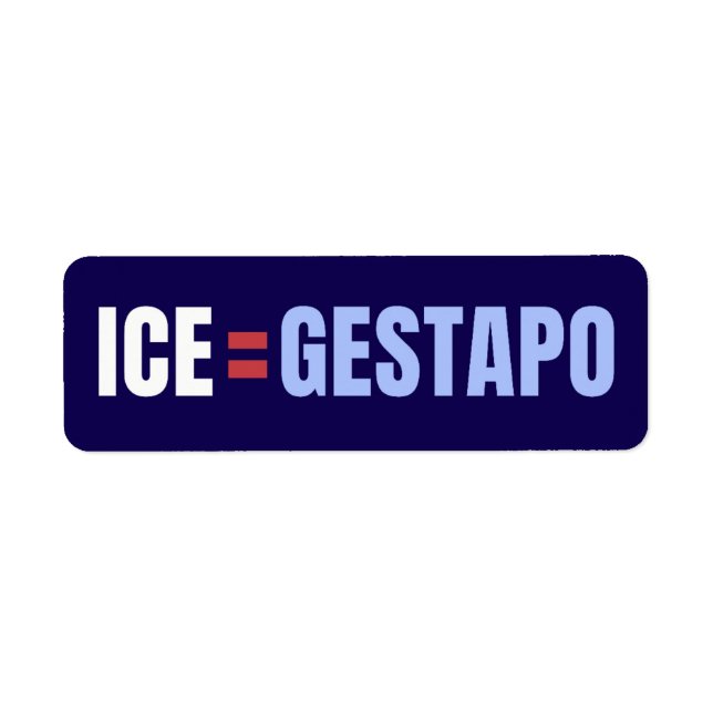 ICE ist Gestapo Virales Marketing (Vorne)