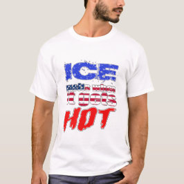ICE Melts When It Gets Hot US Flag Political Art. T-Shirt