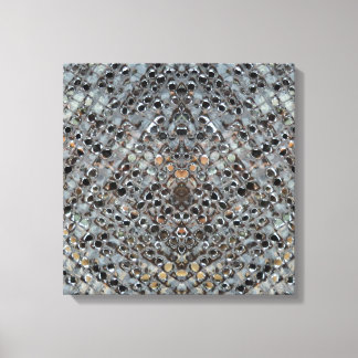 Ice Metal Fire III Stretched Canvas Print Leinwanddruck