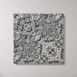 Ice Metal Fire Stretched Canvas Print Leinwanddruck