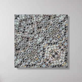 Ice Metal Fire Stretched Canvas Print Leinwanddruck