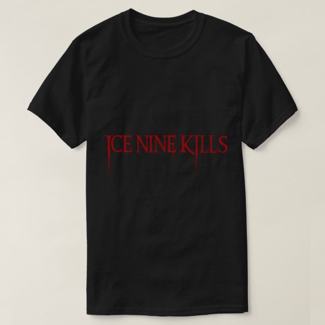 Ice Nine tötet Logo-Aufkleber T-Shirt (Design vorne)
