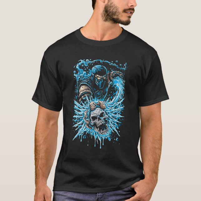 Ice Ninja (Sub-Zero Style) T-Shirt (Vorderseite)