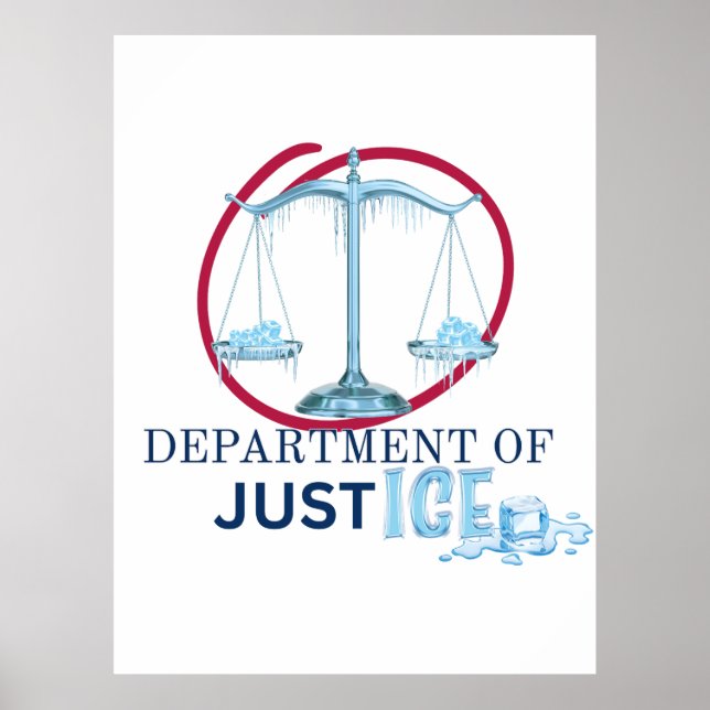 ICE oder Justizministerium? Poster (Vorne)