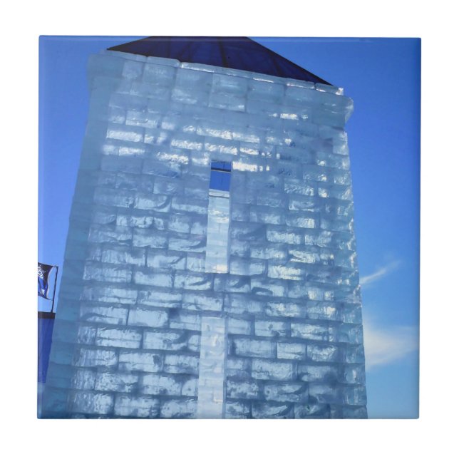 Ice Palace in Carnaval de Quebec, Kanada Fliese (Vorderseite)