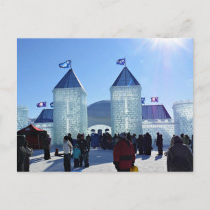 Ice Palace in Carnaval de Quebec, Kanada Postkarte