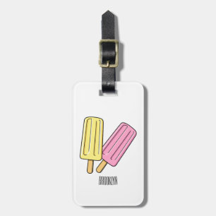 Ice Pop Cartoon Illustration Gepäckanhänger