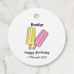 Ice Pop Cartoon Illustration Geschenkanhänger