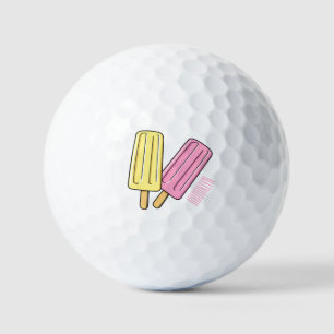 Ice Pop Cartoon Illustration Golfball