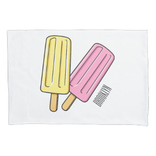 Ice Pop Cartoon Illustration Kissenbezug