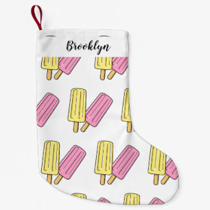 Ice Pop Cartoon Illustration Kleiner Weihnachtsstrumpf