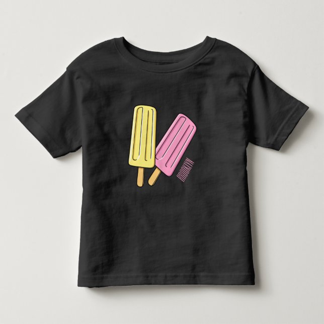 Ice Pop Cartoon Illustration Kleinkind T-shirt (Vorderseite)