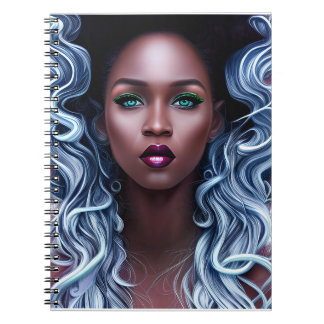 Ice Queen Melanin Women Black Girl Magic Sista Notizblock