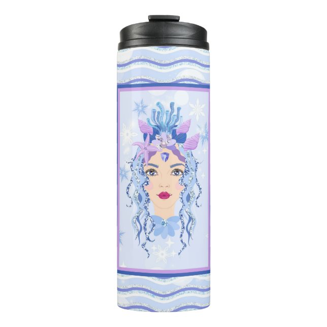 Ice Queen Mermaid Tumbler Thermosbecher (Vorderseite)