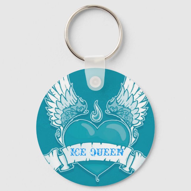"ICE QUEEN" Schlüsselkette Schlüsselanhänger (Vorderseite)