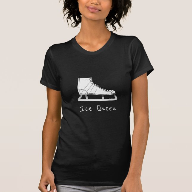 Ice Queen slogan Ice Skaten Abbildung Skaten T-Shirt (Vorderseite)