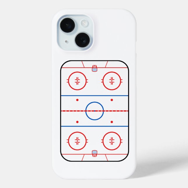 Ice Rink Diagramm Hockey Game Companion Case-Mate iPhone Hülle (Rückseite)