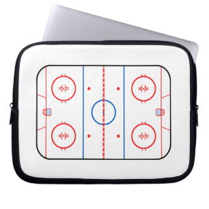 Ice Rink Diagramm Hockey Game Companion Laptopschutzhülle