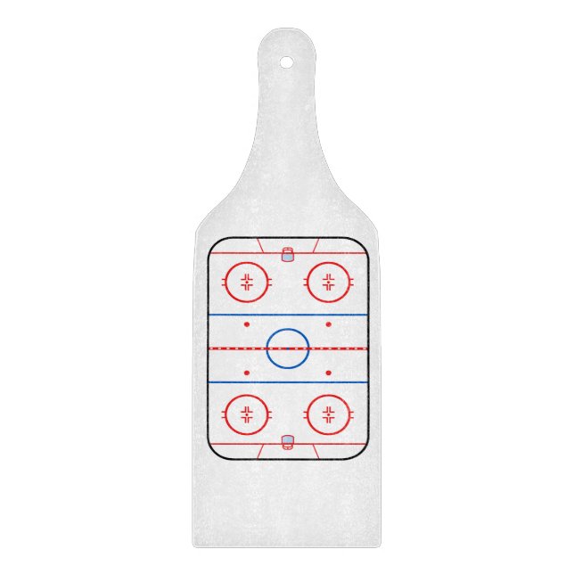 Ice Rink Diagramm Hockey Game Graphic Schneidebrett (Vorderseite)
