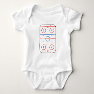 Ice Rink Diagramm Hockey Spiel Decke Baby Strampler